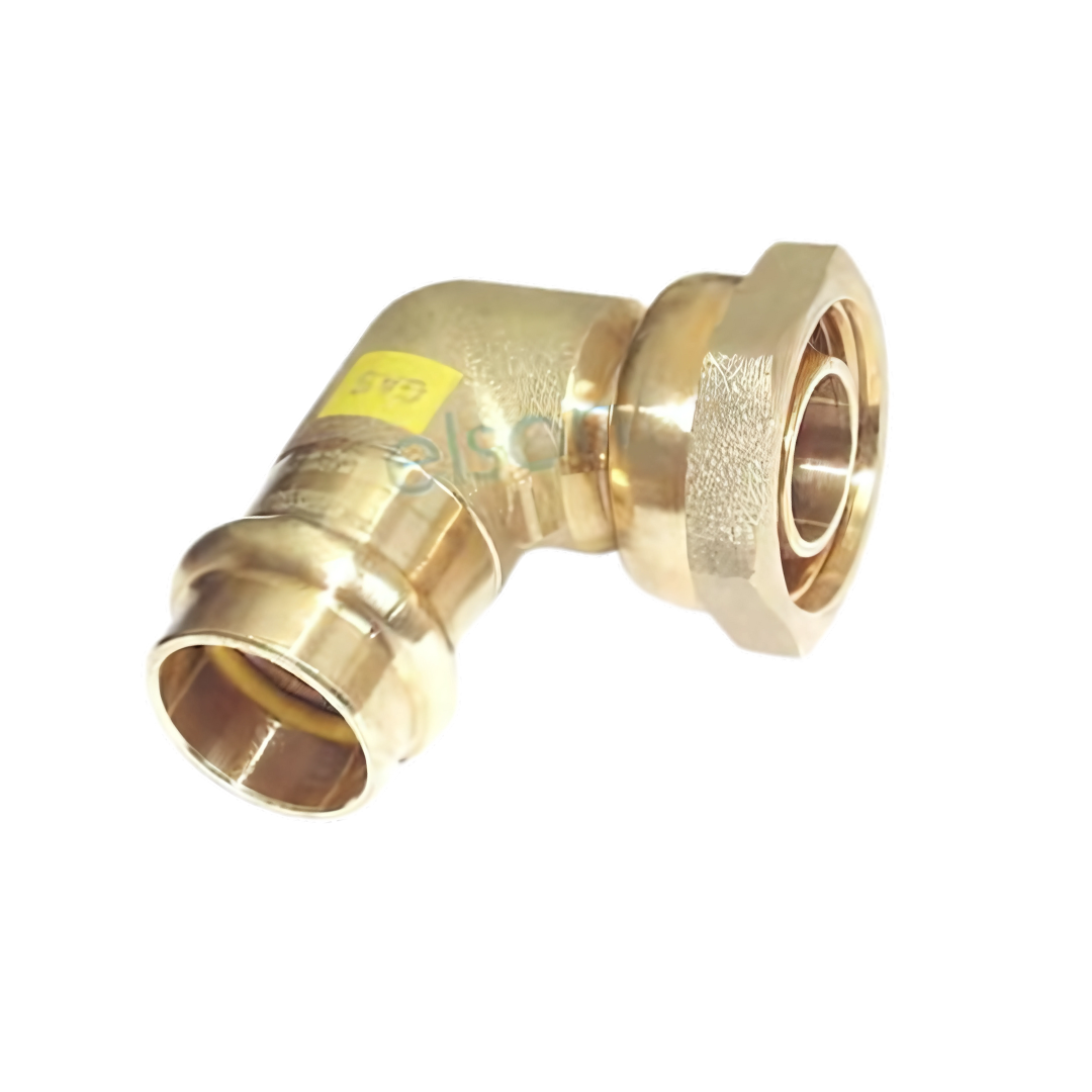 Copper Press Female Elbow Swivel - Gas