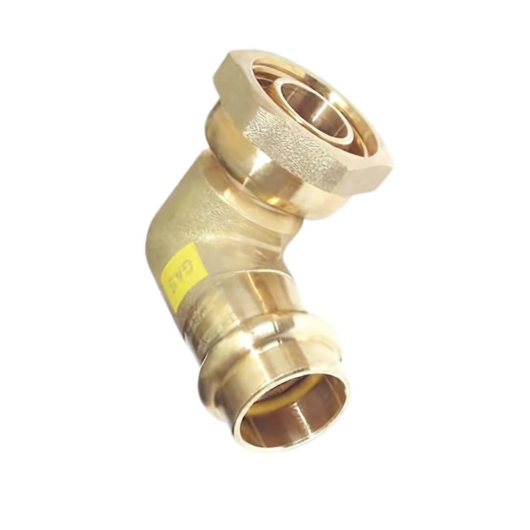 Copper Press Female Elbow Swivel - Gas