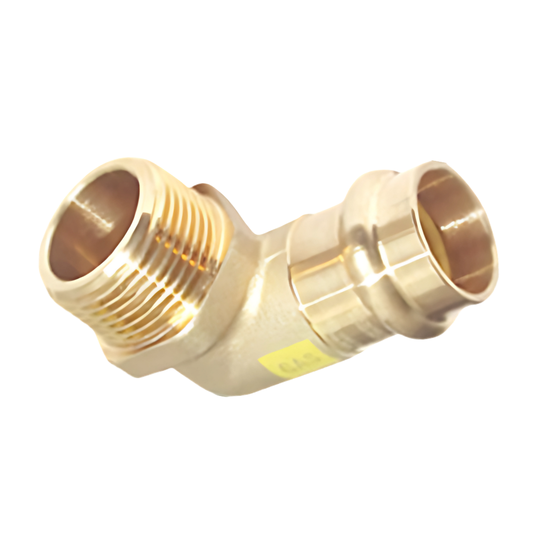Copper Press Male Elbow - Gas