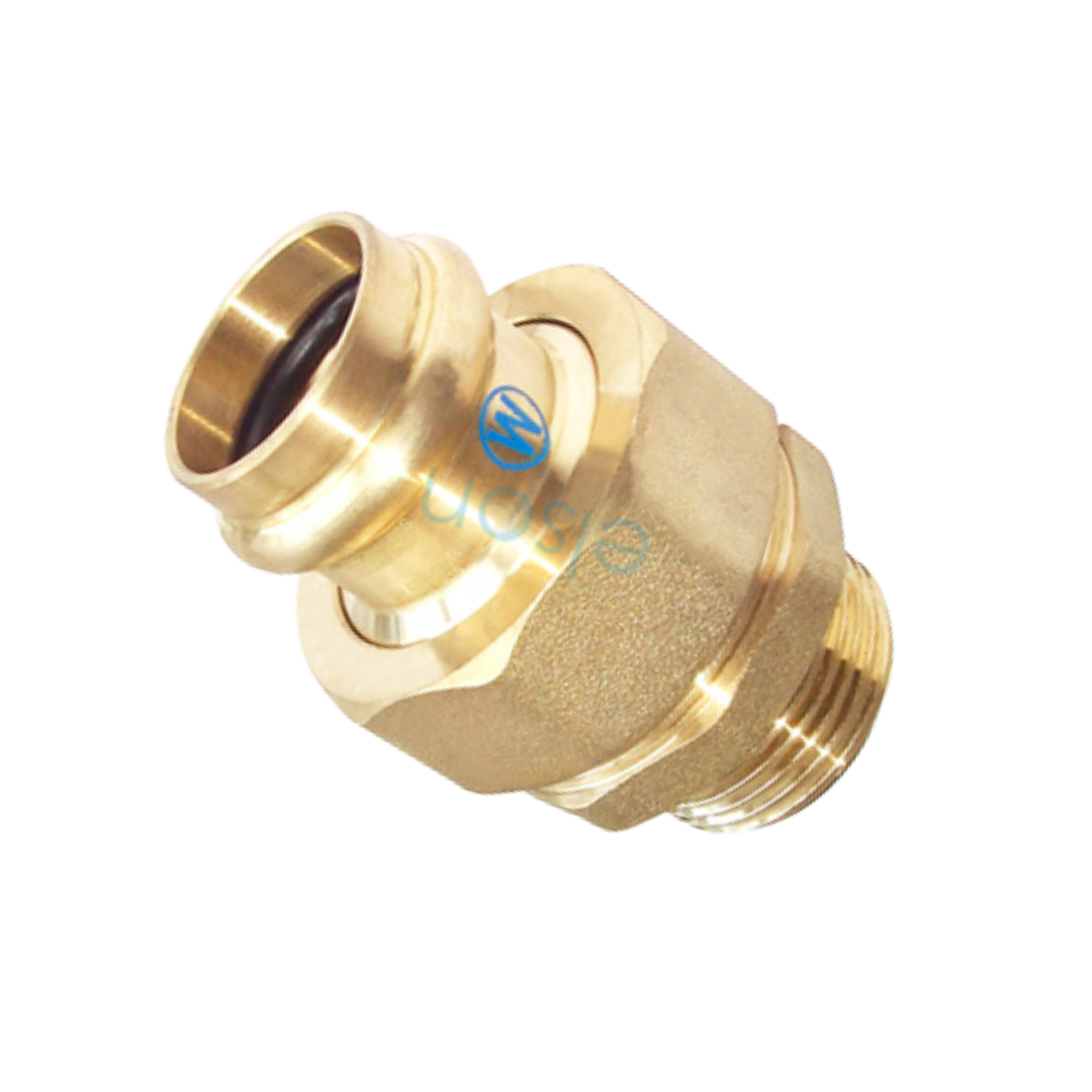 Copper Press Male Union - Water