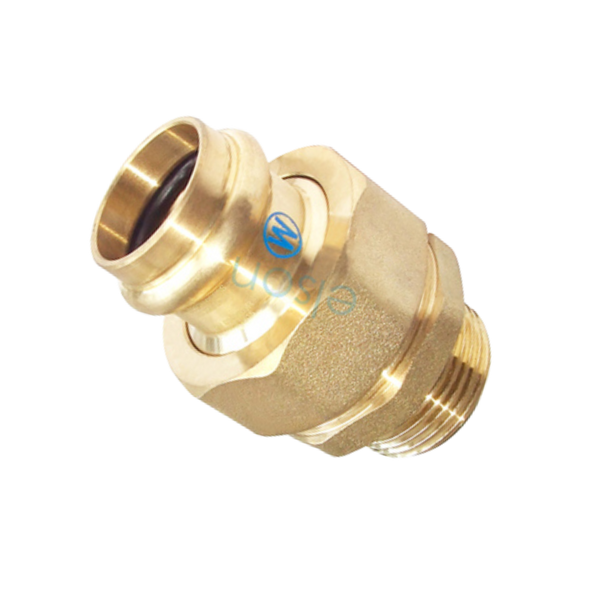 Copper Press Male Union Swivel - Water