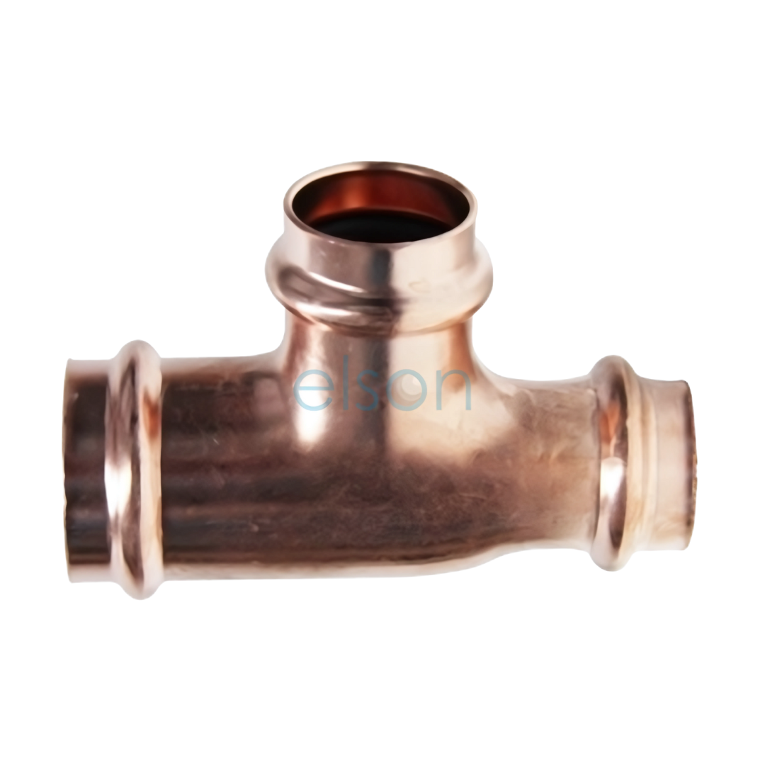 Copper Press Reducing Tee - Water