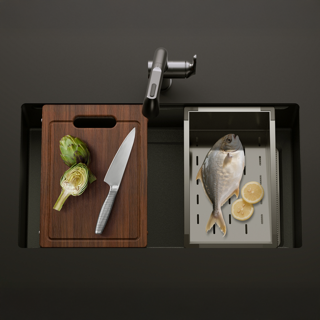 Noveen Novaq Handmade Kitchen Sink in Raw Stainless Steel