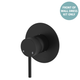Fienza Kaya Matte Black Wall Mixer Dress Kit Set Large Round Plate Lf Sus304