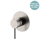 Fienza Kaya Brushed Nickel Wall Mixer Dress Kit Set Large Round Plate Lf Sus304