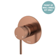 Fienza Kaya Brushed Copper Wall Mixer Dress Kit Set Large Round Plate Lf Sus304