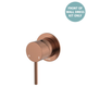 Fienza Kaya Brushed Copper Wall Mixer Dress Kit Set Small Round Plate Lf Sus304