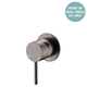 Fienza Kaya Gun Metal Wall Mixer Dress Kit Set Small Round Plate Lf Sus304