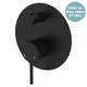 Fienza Kaya Matte Black Wall Diverter Mixer Dress Kit Set Large Round Plate Lf Sus304