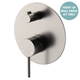 Fienza Kaya Brushed Nickel Wall Diverter Mixer Dress Kit Set Large Round Plate Lf Sus304