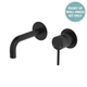 Fienza Kaya M/Black Basin/Bath Wall Mixer 130Mm Outlet Set Dress Kit Round Plates Sus304 Lf