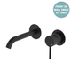 Fienza Kaya Matte Black Basin/Bath Wall Mixer Dress Kit Set Round Plates 160Mm Outlet Lf