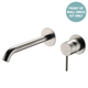 Fienza Kaya Brushed Nickel Basin/Bath Wall Mixer Dress Kit Set Round Plates 200Mm Outlet Lf