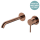 Fienza Kaya Brushed Copper Basin/Bath Wall Mixer Dress Kit Set Round Plates 200Mm Outlet Lf