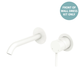 Fienza Kaya Matte White Basin/Bath Wall Mixer Dress Kit Round Plate