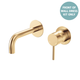 Fienza Kaya U/Brass Basin/Bath Wall Mixer 130Mm Outlet Set Dress Kit Round Plates Sus304 Lf