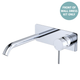 Fienza Kaya Chrome Basin/Bath Wall Mixer Dress Kit Set Rectangular Plte 200Mm Outlet Lf