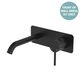 Fienza Kaya Matte Black Basin/Bath Wall Mixer Dress Kit Set Rectangular Plte 160Mm Outlet Lf