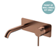 Fienza Kaya Brushed Copper Basin/Bath Wall Mixer Dress Kit Set Rect Plate 160Mm Outlet Lf