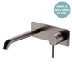 Fienza Kaya Gun Metal Basin/Bath Wall Mixer Dress Kit Set Rectangular Plte 200Mm Outlet Lf