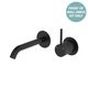 Fienza Kaya Matte Black Up Basin/Bath Wall Mixer Dress Kit Set Round Plates 160Mm Outlet Lf