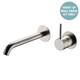 Fienza Kaya Brushed Nickel Up Basin/Bath Wall Mixer Dress Kit Set Round Plates 200Mm Outlet Lf