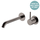 Fienza Kaya Gun Metal Up Basin/Bath Wall Mixer Dress Kit Set Round Plates 200Mm Outlet Lf