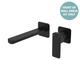 Fienza Tono Wall Mixer Set Dress Kit Square Plates 200Mm Outlet Matte Black Lf Sus304