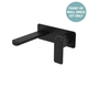 Fienza Tono Wall Mixer Set Dress Kit Lg Rectangular Plate 160Mm Matte Black Lf Sus304