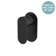 Fienza Empire Slim Wall Mixer Oval Plate Dress Kit Matte Black Lf