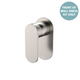 Fienza Empire Slim Wall Mixer Oval Plate Dress Kit Brushed Nickel Lf