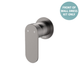 Fienza Empire Slim Wall Mixer Round Plate Dress Kit Gun Metal Lf