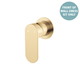 Fienza Empire Slim Wall Mixer Round Plate Dress Kit Urban Brass Lf