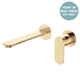 Fienza Empire Slim Basin/Bath Wall Mixer Set Round Plates 200mm Dress Kit Urban Brass Lf