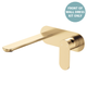 Fienza Empire Slim Basin/Bath Wall Mixer Set Oval Plate 200mm Dress Kit Urban Brass Lf