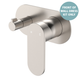 Fienza Empire Slim Wall Div Mixer Lg Oval Plate Horizontal Dress Kit Brushed Nickel Lf