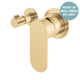 Fienza Empire Slim Wall Diverter Mixer Sm Round Plts Horizontal Dress Kit Urban Brass Lf