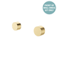 Fienza Kaya Round Wall Taps Dress Kit Urban Brass Lf