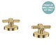 Fienza Kaya Cross Hob Taps Dress Kit Urban Brass Lf