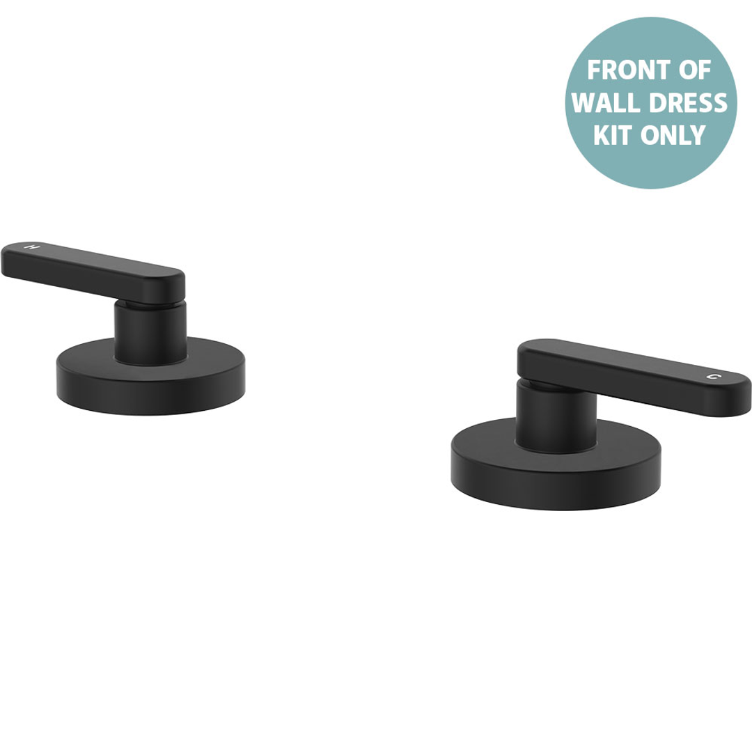 Fienza Kaya Lever Hob Taps Dress Kit Matte Black Lf