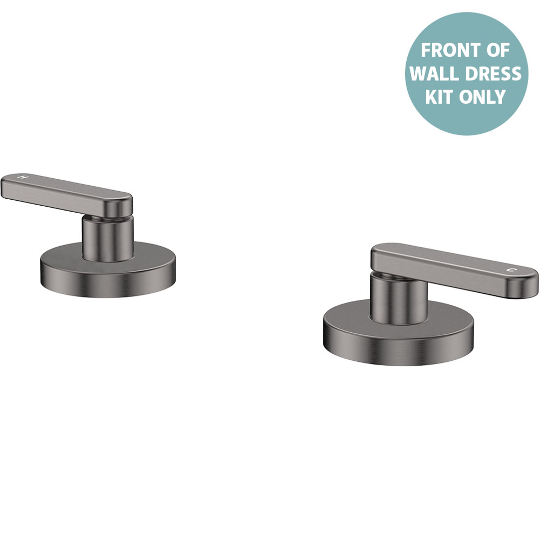 Fienza Kaya Lever Hob Taps Dress Kit Gun Metal Lf