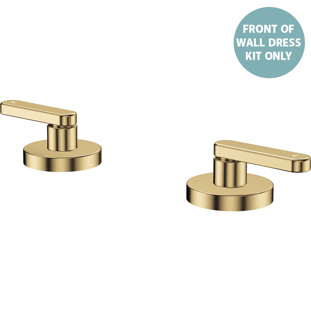Fienza Kaya Lever Hob Taps Dress Kit Urban Brass Lf