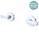 Fienza Kaya Lever Wall Taps Dress Kit Chrome Lf