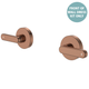Fienza Kaya Lever Wall Taps Dress Kit Brushed Copper Lf
