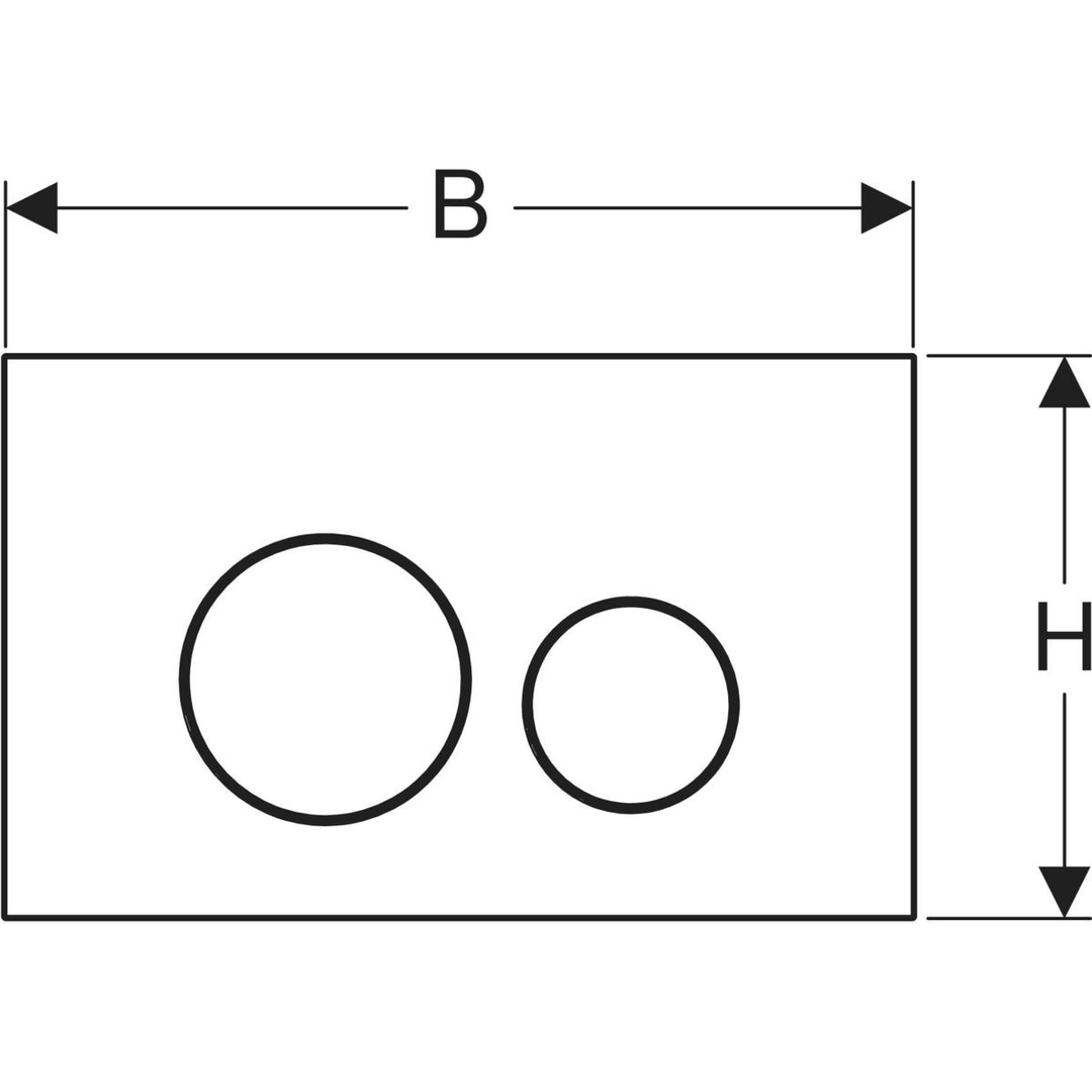 Geberit Sigma40 D/F Button & Access Plate Round Lava Glass 115.628.Jk.1