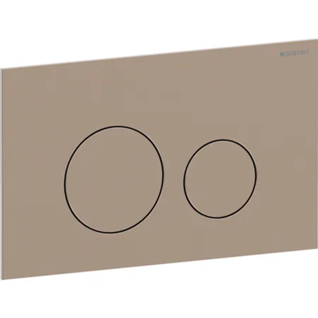 Geberit Sigma40 D/F Button & Access Plate Round Redgold Stainless Steel Brushed 115.628.Qb.1