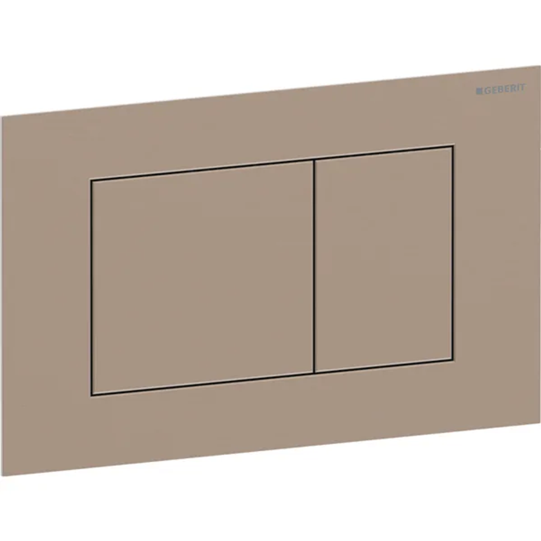 Geberit Sigma40 D/F Button & Access Plate Square Redgold Stainless Steel Brushed 115.629.Qb.1