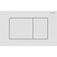 Geberit Sigma40 D/F Button & Access Plate Square White Matt Painted Stainless Steel 115.629.Jt.1