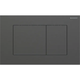 Geberit Sigma40 D/F Button & Access Plate Square Black Chrome Stainless Steel Brushed 115.629.Qd.1