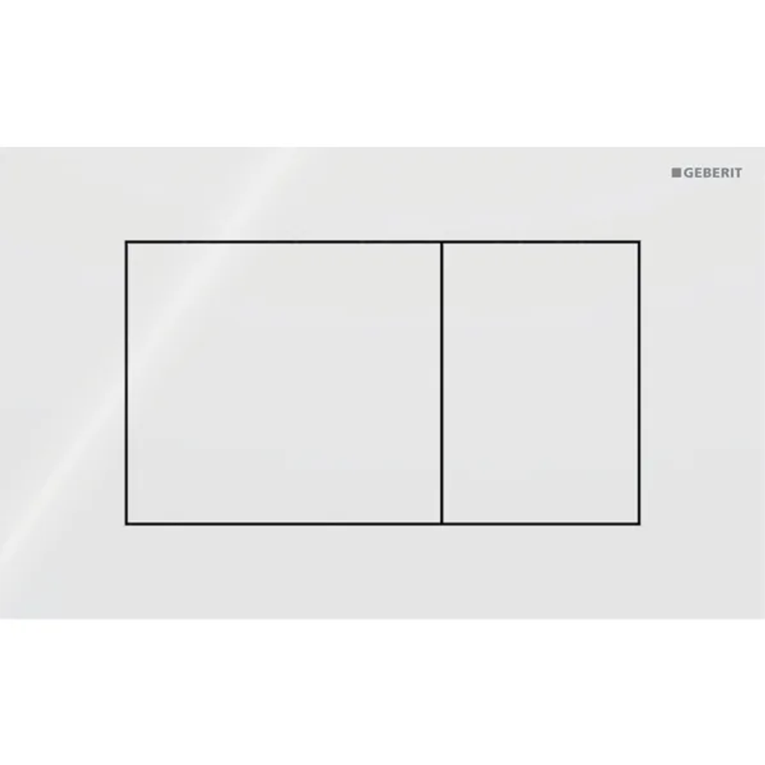 Geberit Sigma40 D/F Button & Access Plate Square Stainless Steel Brushed 115.629.Fw.1